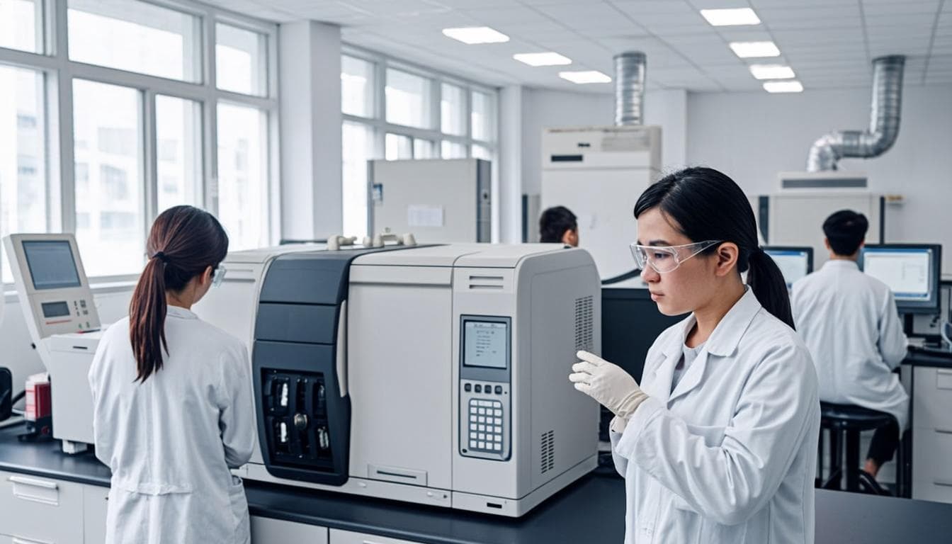 Laboratoire analyse gaz