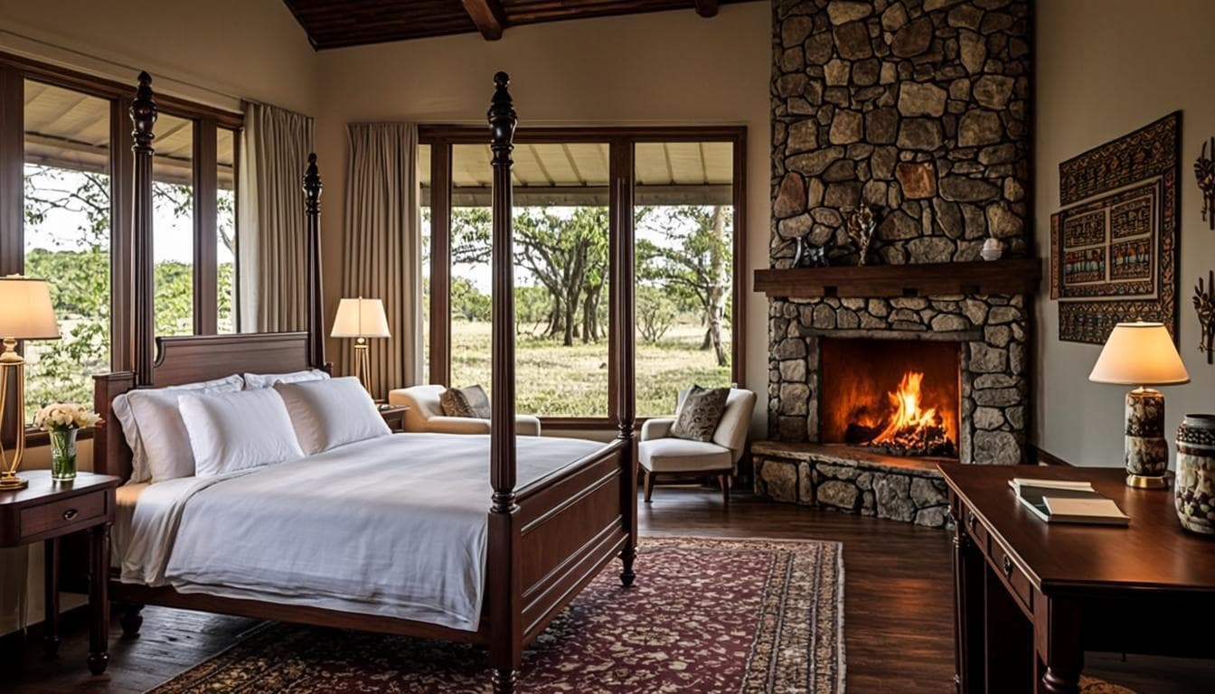 Intérieur bungalow safari