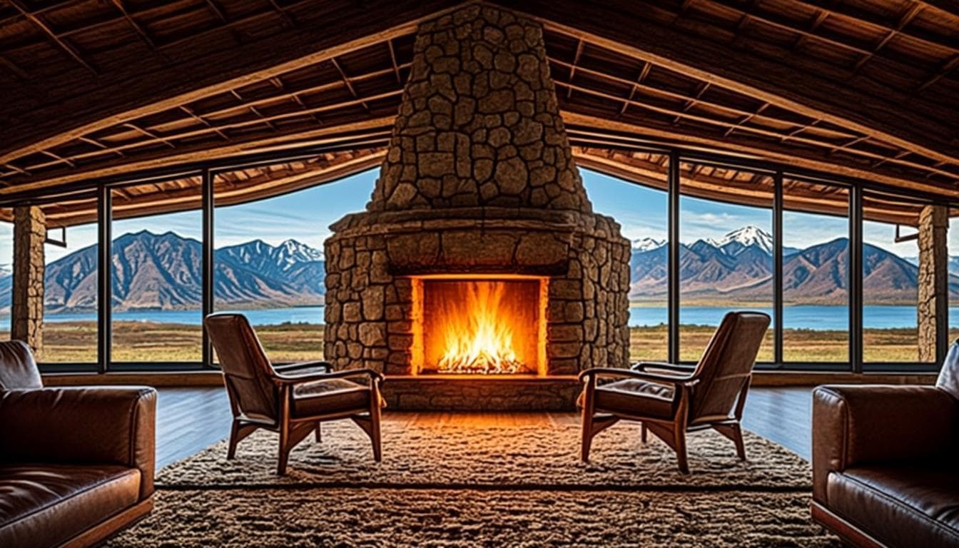 Intérieur cabane alpine